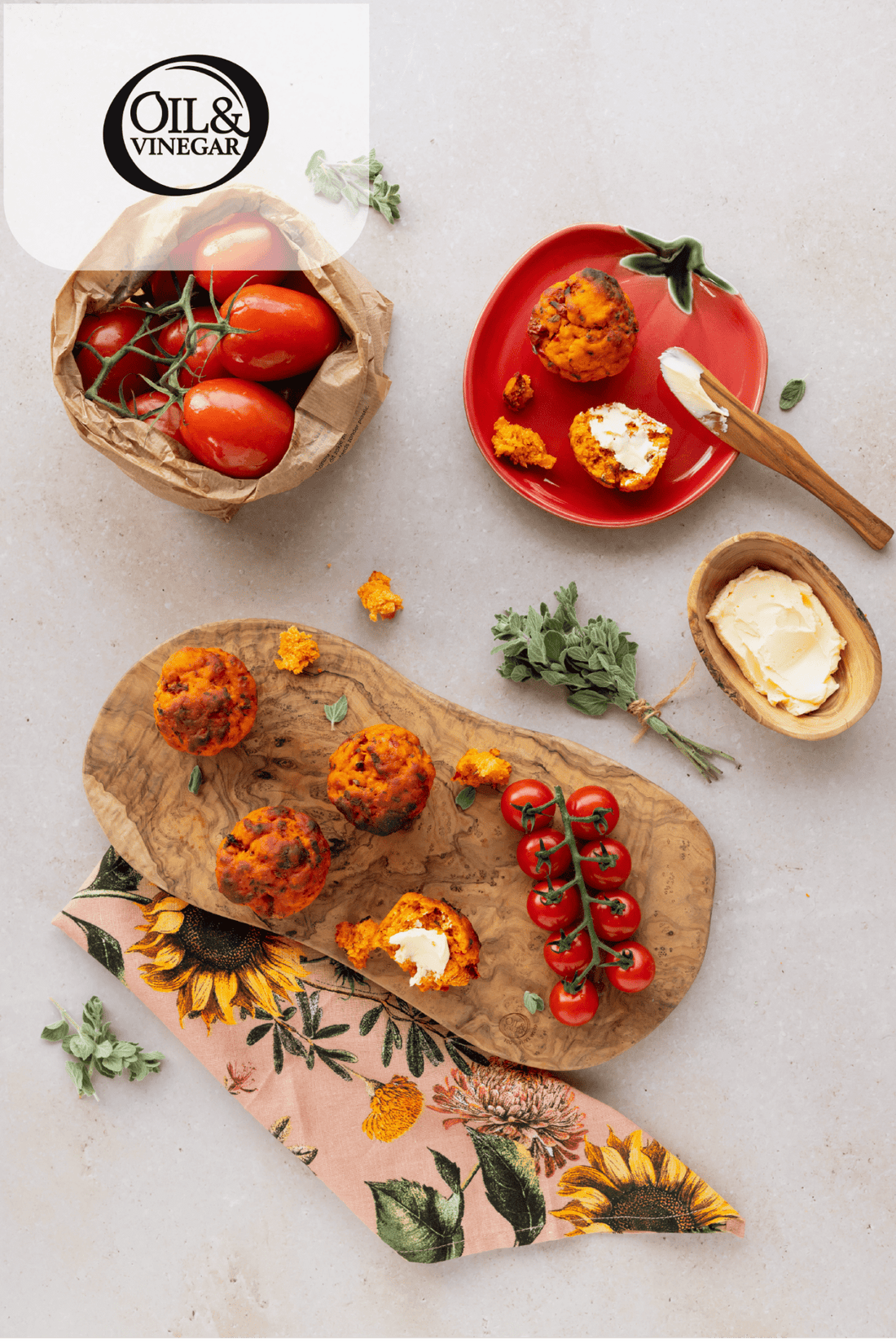Tomatenröllchen mit Tomatenessig - oilvinegar.ch