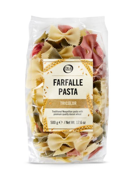 Farfalle Pasta Tricolor 500 g - oilvinegar.ch