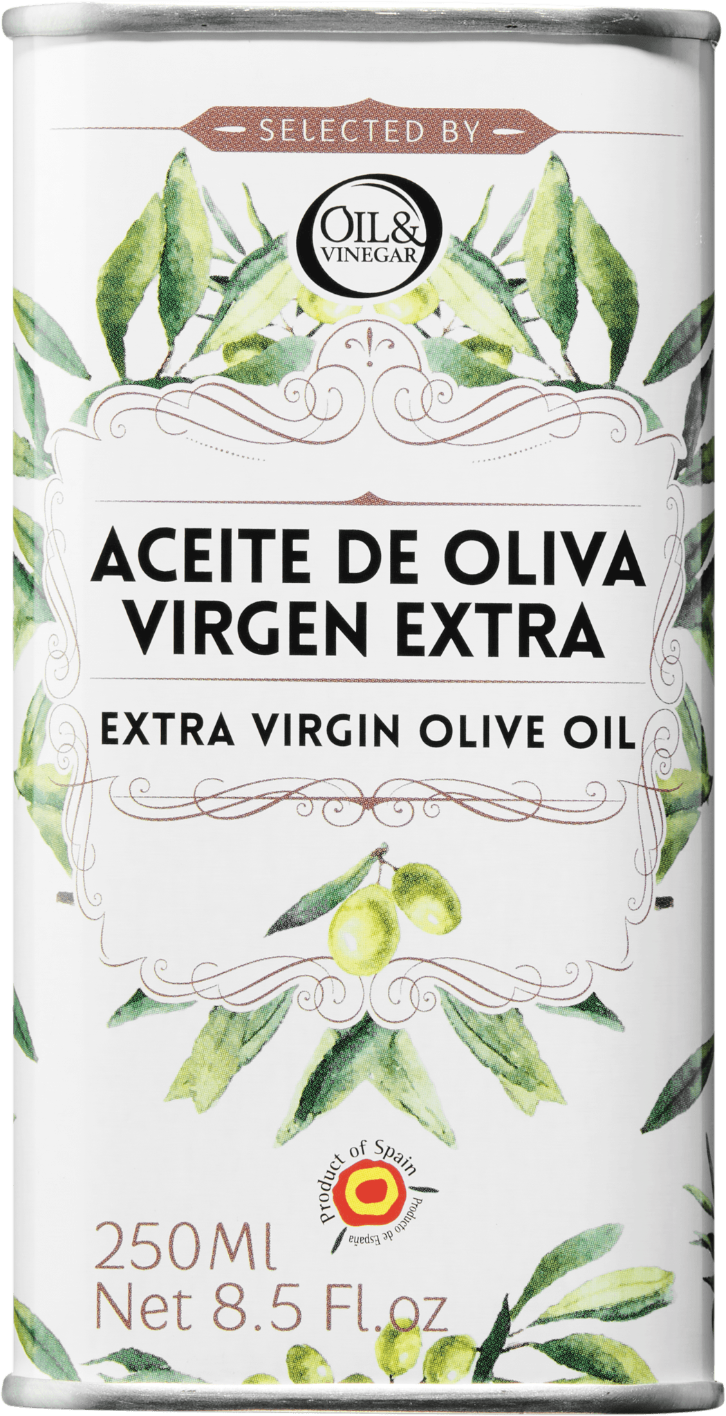 Aceite de Oliva Virgen Extra in Zinndose 250ml - oilvinegar.ch