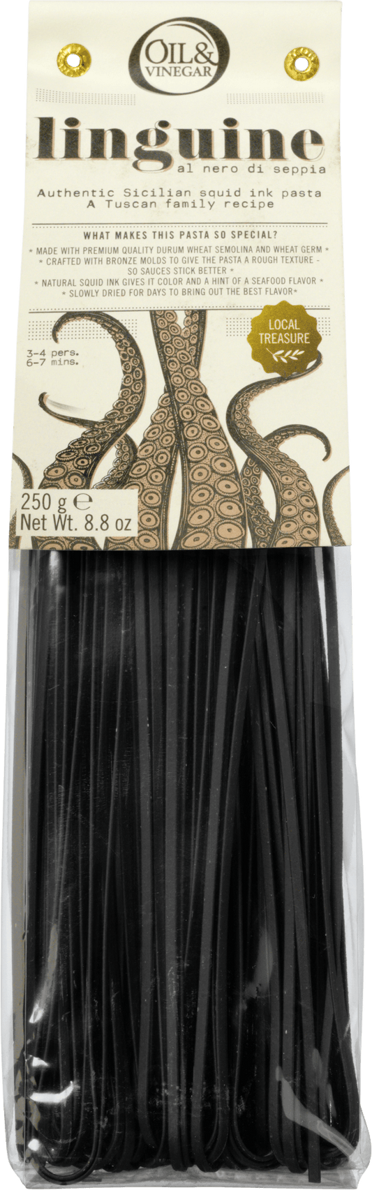 Linguine al nero di seppia 250 g - oilvinegar.ch