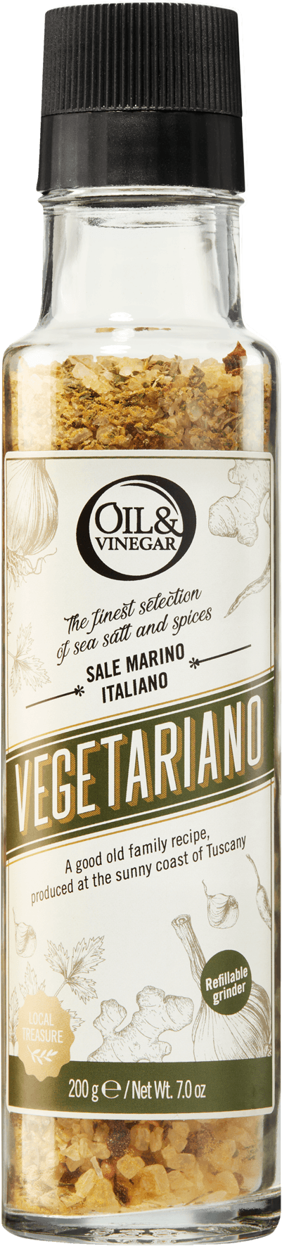 Sale marino Italiano Vegetariano Mühle 200 g - oilvinegar.ch