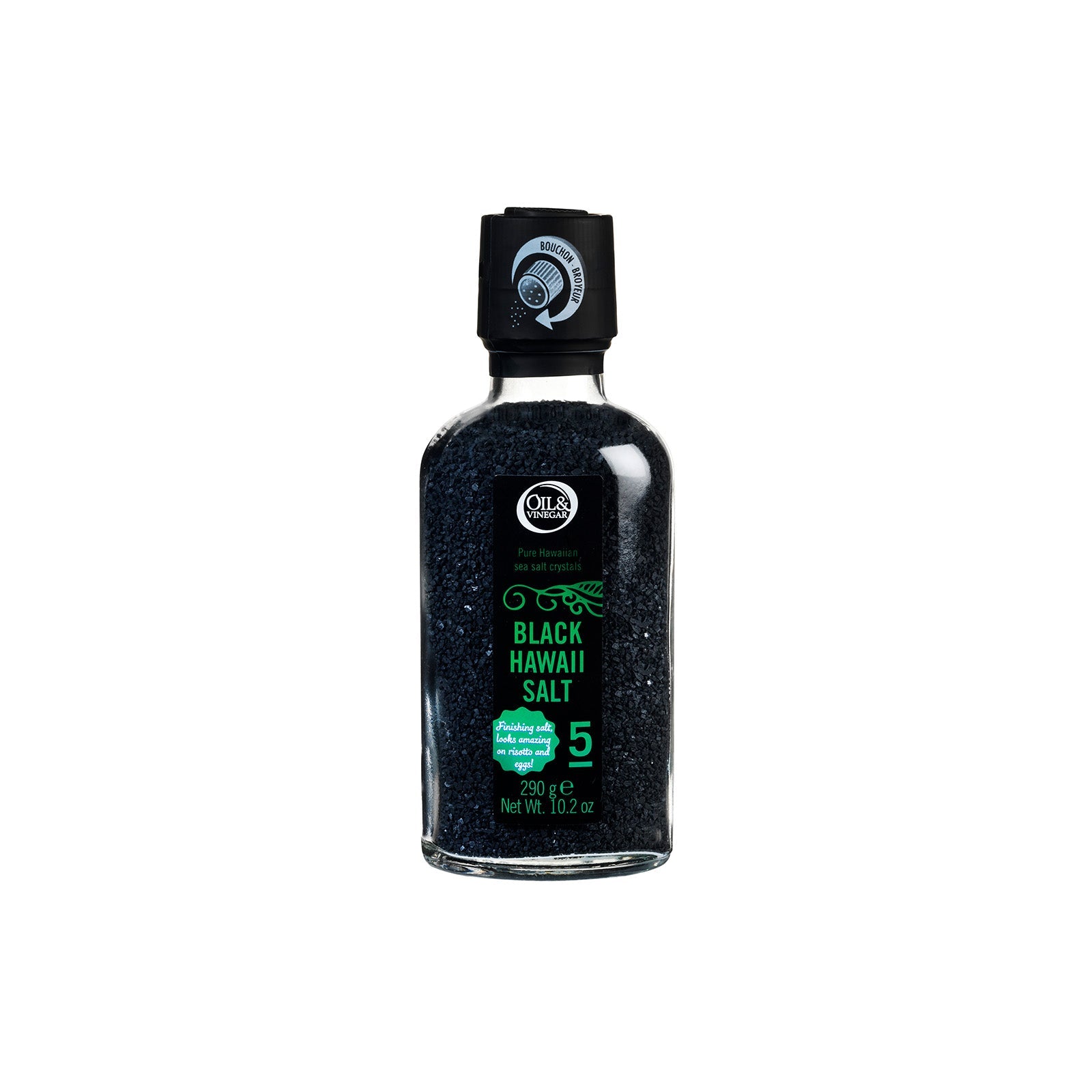 Schwarzes Hawaii Salz mit Mühle - oilvinegar.ch