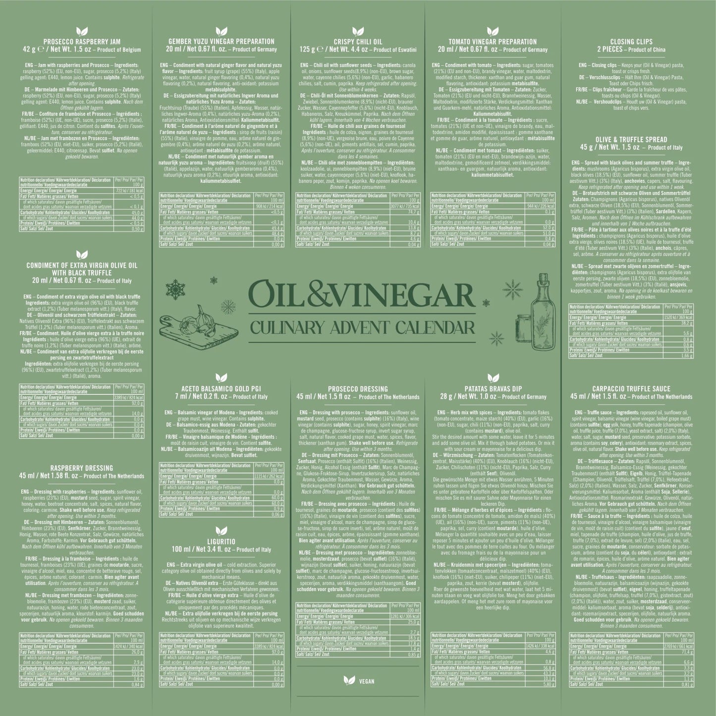 Adventskalender 2025 - oilvinegar.ch