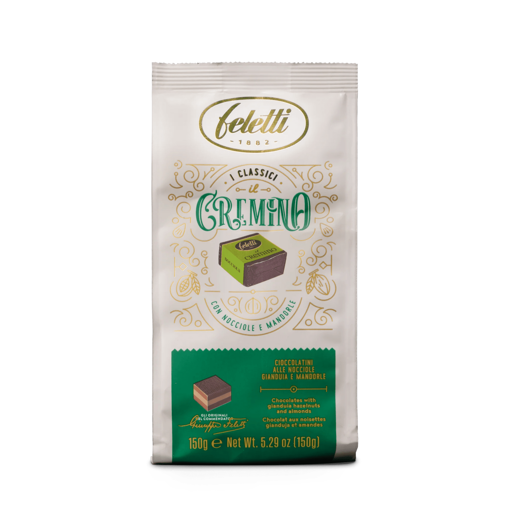 Feletti Cremino Pralinen mit Haselnüssen und Mandeln - 150 g - oilvinegar.ch