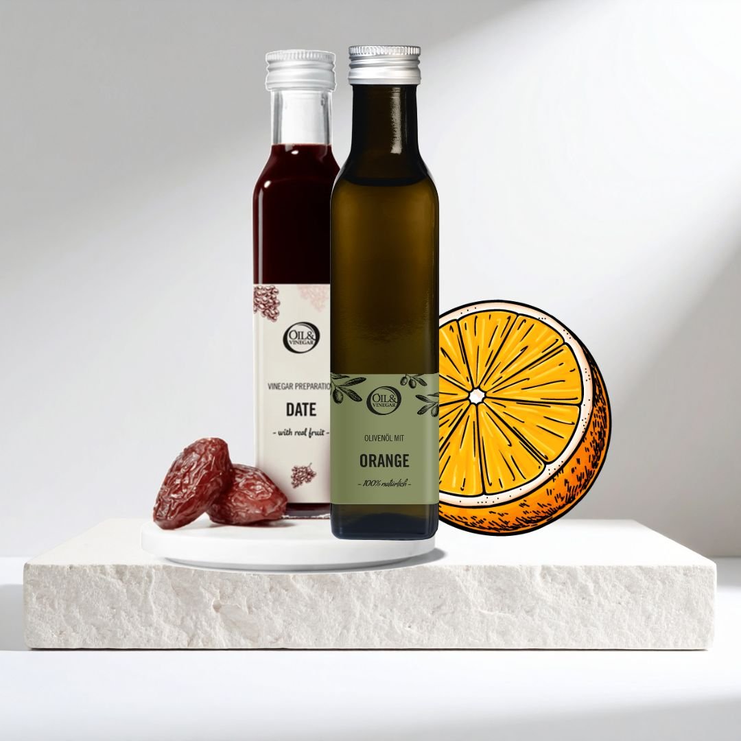 Perfect Match: EVOO Orange & Dattel Agrodolce 2x250ml - oilvinegar.ch