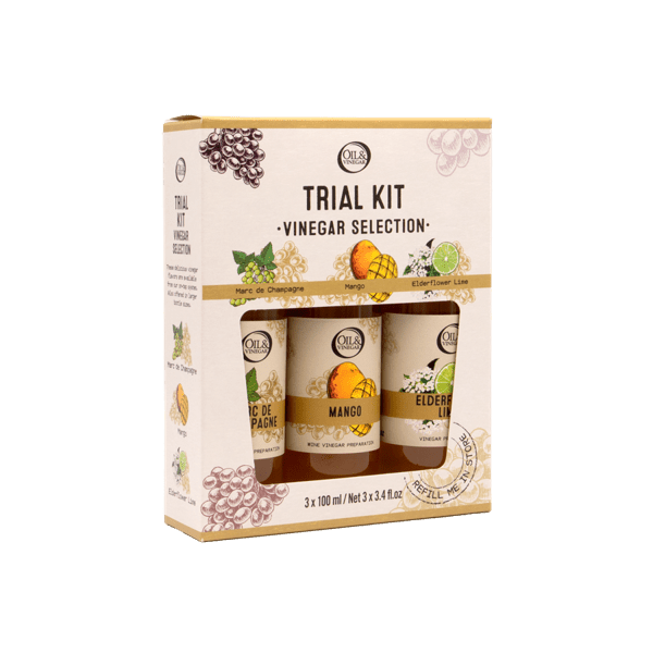 Trial Kit Vinegar 3x100ml/3x3.38fl.oz. - oilvinegar.ch