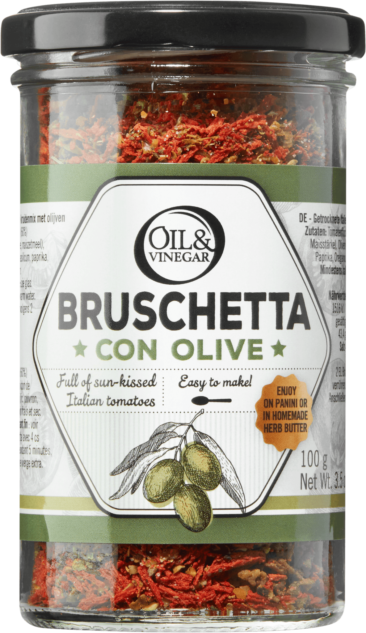 Bruschetta mit Oliven 100g - oilvinegar.ch
