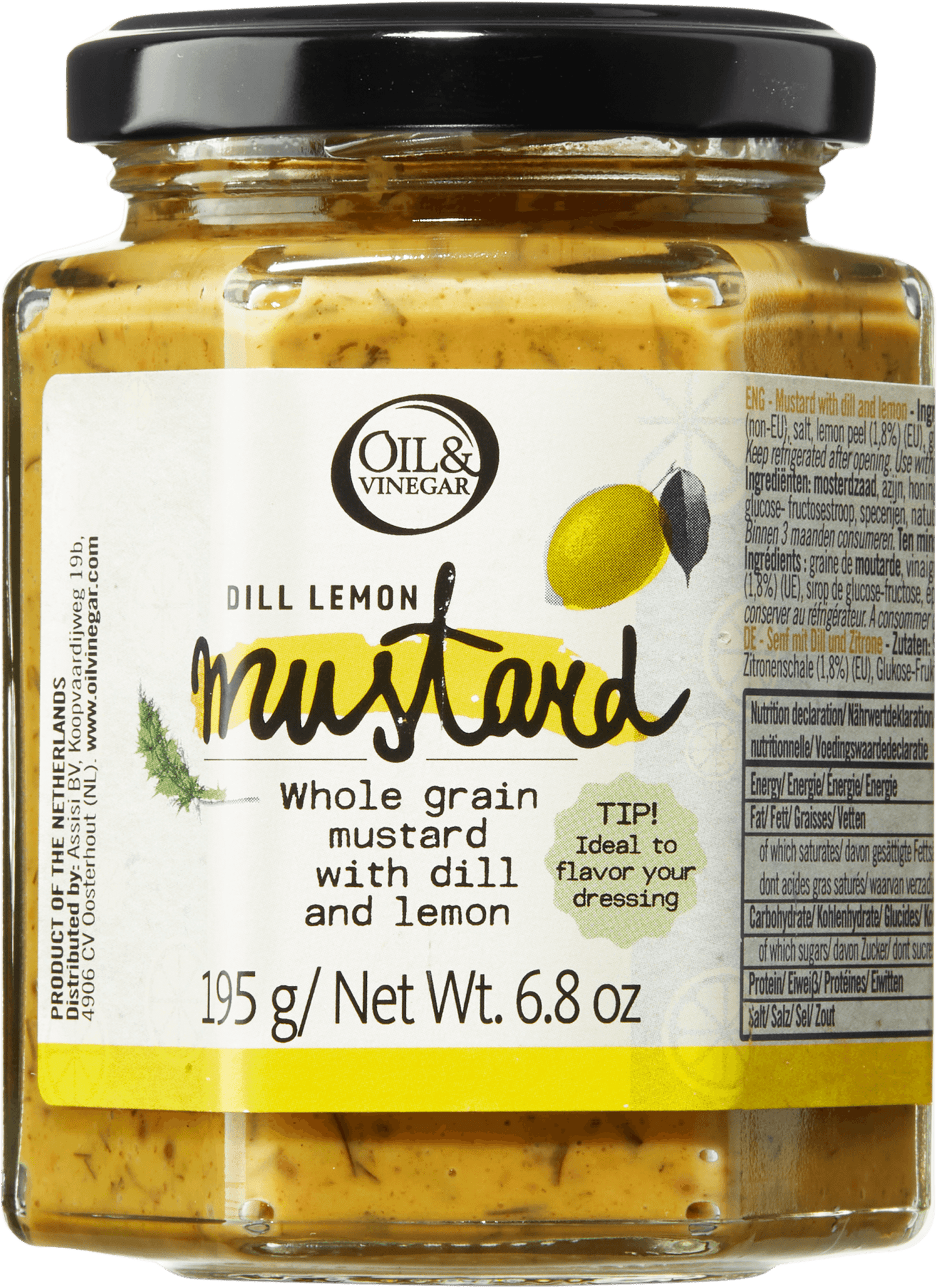 Dill Lemon Mustard 195 g - oilvinegar.ch