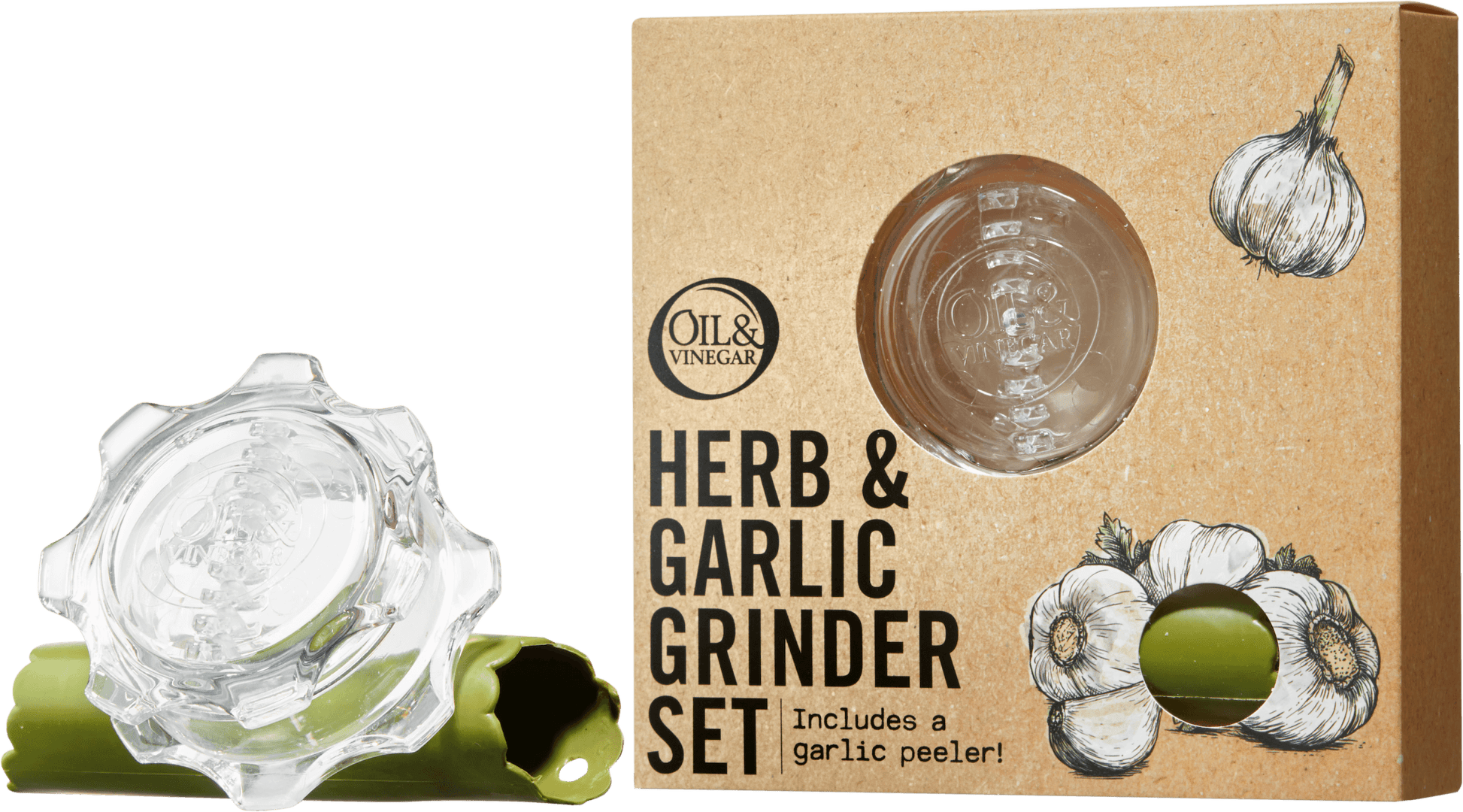 Garlic Grinder & Peeler Set - oilvinegar.ch