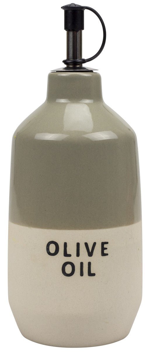 Olivenöl-Flasche 7,6x20cm grün - oilvinegar.ch