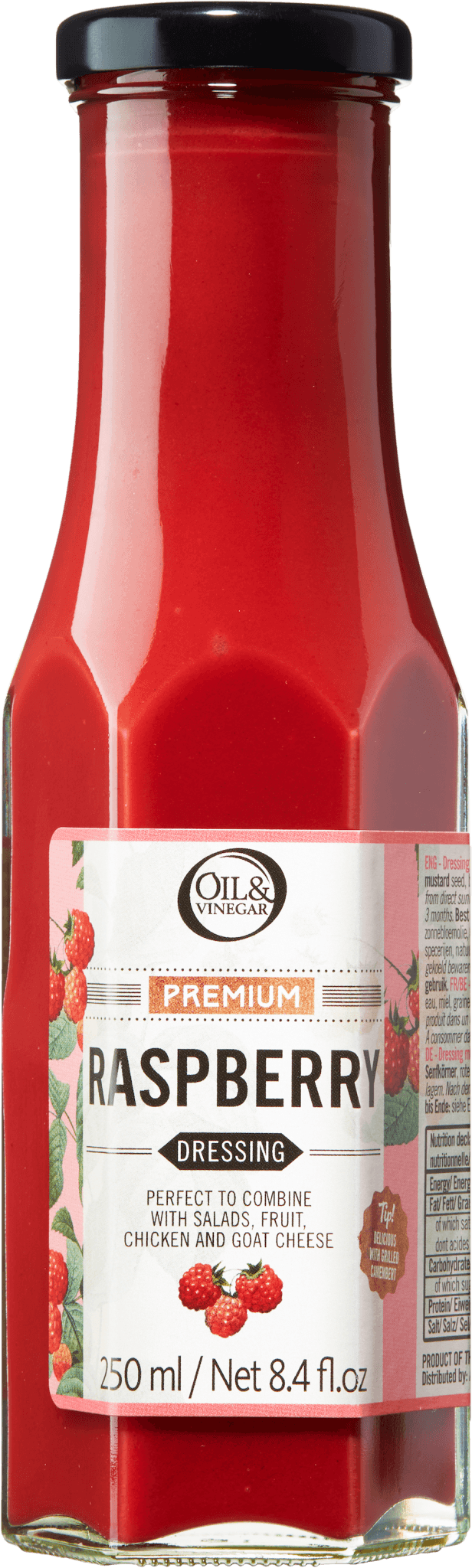 Raspberry Dressing 250 ml - oilvinegar.ch