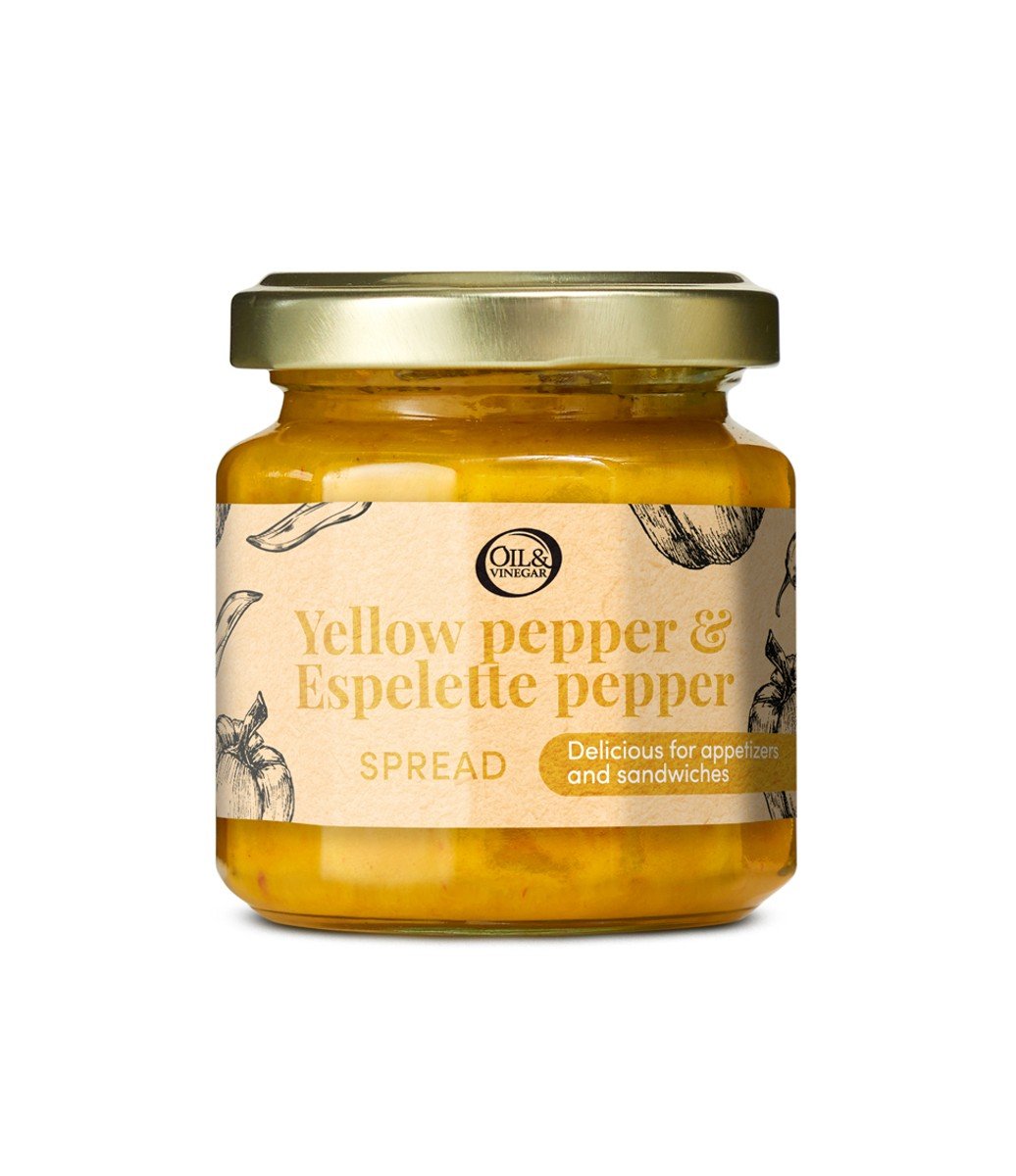Yellow pepper & Espelette pepper spread - 100 g - oilvinegar.ch